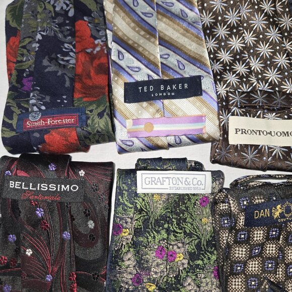 Lot of Preppy Neckties Mens Ties 20pc Classic Casual Workwear EUC - Picture 3 of 8